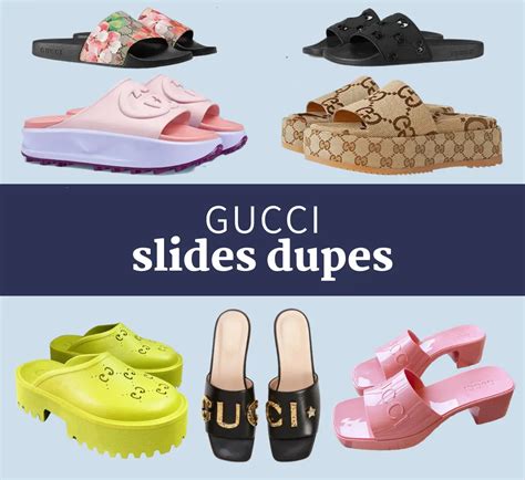 gucci rubber slide dupes|where to buy gucci knockoff.